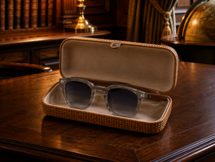 Trendy Retro Wood Grain Sunglasses